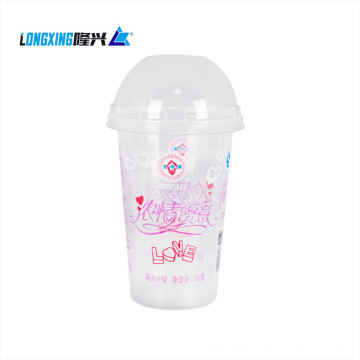 Al por mayor 16 oz Take Away Bebida fría Embalaje PP Taza desechable de jugo de helado transparente con tapa